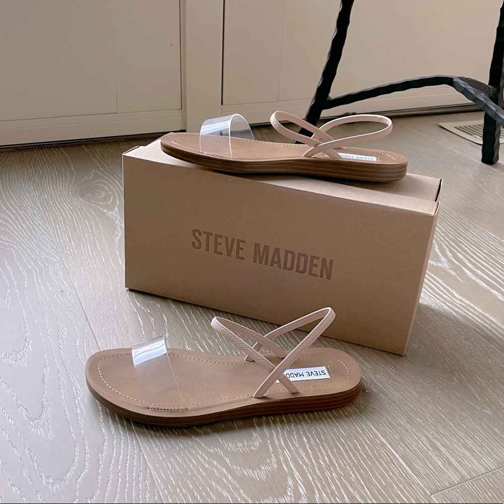 Steve Madden Clear Sandals size 7